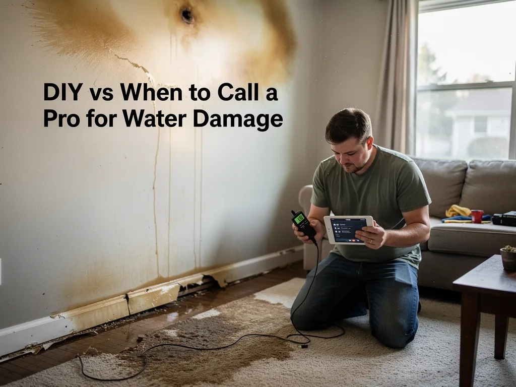 DIY vs When to Call a Pro for Water Damage